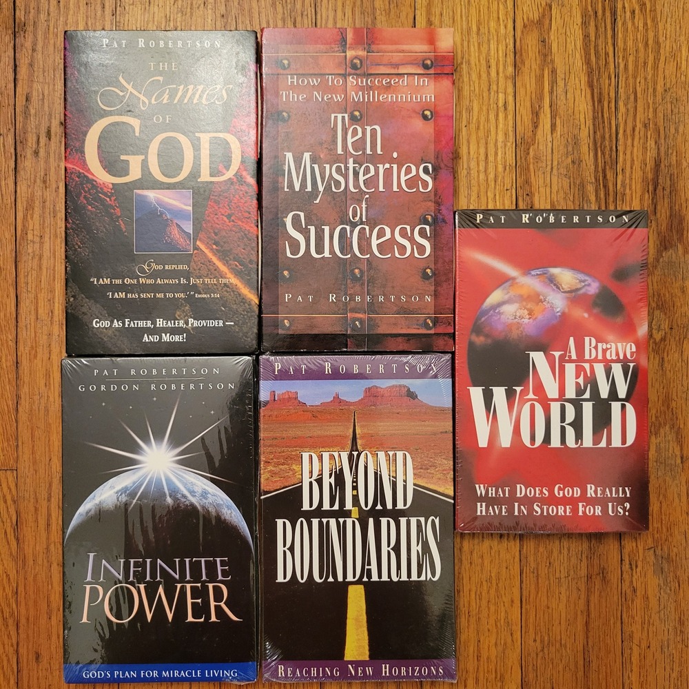 Pat Robertson CBN 5pk Audio Cassette Tape Lot Names of God Success Power